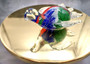 Red Green Blue Glass Sea Turtle Figurine (1 figure approx. 4.5+ inches long) Colorful Glass Sea Turtle for coastal cottage décor charm! Copyright 2025 SeaShellSupply.com.