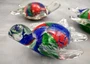 Red Green Blue Glass Sea Turtle Figurine (1 figure approx. 4.5+ inches long) Colorful Glass Sea Turtle for coastal cottage décor charm!