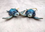 Blue Resin Sea Turtle Christmas Ornament (1 turtle approx. 4+ inches) Blue Resin Sea Turtle Figure for holiday decor & celebrations! Copyright 2025 SeaShellSupply.com.