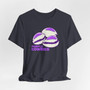 Purple Cowrie Shell Unisex Tee— Multiple Colors, Casual Summer Vibe, Beachwear, Gift for Seashell Lovers, Fun Graphic Tee