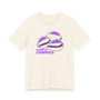 Purple Cowrie Shell Unisex Tee— Multiple Colors, Casual Summer Vibe, Beachwear, Gift for Seashell Lovers, Fun Graphic Tee