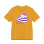 Purple Cowrie Shell Unisex Tee— Multiple Colors, Casual Summer Vibe, Beachwear, Gift for Seashell Lovers, Fun Graphic Tee
