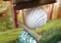 Hanging Nautical Garland Green Glass Float Sea Turtle Shells (1 Garland approx. 20 x 6 inches) Shells Float Turtle Mobile for beachy décor!