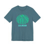 Blue and Green Sea Urchin Shell Unisex Short Sleeve Tee (Several Colors, Ocean Lover Gift, Beachwear, Eco-friendly Fashion, Summer Shirt, Casual Weekend Wear)