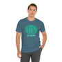 Blue and Green Sea Urchin Shell Unisex Short Sleeve Tee (Several Colors, Ocean Lover Gift, Beachwear, Eco-friendly Fashion, Summer Shirt, Casual Weekend Wear)