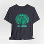 Blue and Green Sea Urchin Shell Unisex Short Sleeve Tee (Several Colors, Ocean Lover Gift, Beachwear, Eco-friendly Fashion, Summer Shirt, Casual Weekend Wear)