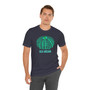 Blue and Green Sea Urchin Shell Unisex Short Sleeve Tee (Several Colors, Ocean Lover Gift, Beachwear, Eco-friendly Fashion, Summer Shirt, Casual Weekend Wear)