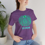 Blue and Green Sea Urchin Shell Unisex Short Sleeve Tee (Several Colors, Ocean Lover Gift, Beachwear, Eco-friendly Fashion, Summer Shirt, Casual Weekend Wear)