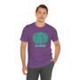 Blue and Green Sea Urchin Shell Unisex Short Sleeve Tee (Several Colors, Ocean Lover Gift, Beachwear, Eco-friendly Fashion, Summer Shirt, Casual Weekend Wear)