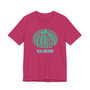 Blue and Green Sea Urchin Shell Unisex Short Sleeve Tee (Several Colors, Ocean Lover Gift, Beachwear, Eco-friendly Fashion, Summer Shirt, Casual Weekend Wear)