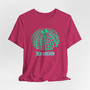 Blue and Green Sea Urchin Shell Unisex Short Sleeve Tee (Several Colors, Ocean Lover Gift, Beachwear, Eco-friendly Fashion, Summer Shirt, Casual Weekend Wear)