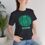 Blue and Green Sea Urchin Shell Unisex Short Sleeve Tee (Several Colors, Ocean Lover Gift, Beachwear, Eco-friendly Fashion, Summer Shirt, Casual Weekend Wear)