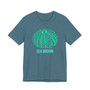 Blue and Green Sea Urchin Shell Unisex Short Sleeve Tee (Several Colors, Ocean Lover Gift, Beachwear, Eco-friendly Fashion, Summer Shirt, Casual Weekend Wear)