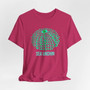 Blue and Green Sea Urchin Shell Unisex Short Sleeve Tee (Several Colors, Ocean Lover Gift, Beachwear, Eco-friendly Fashion, Summer Shirt, Casual Weekend Wear)