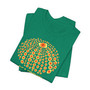 Red and Yellow Sea Urchin Shell Graphic Tee (Seashell Lover Shirt, Marine Life Tee, Summer T-Shirt, Beach Outfit, Gift for Seashell Enthusiasts) - 4 Colors