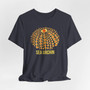 Red and Yellow Sea Urchin Shell Graphic Tee (Seashell Lover Shirt, Marine Life Tee, Summer T-Shirt, Beach Outfit, Gift for Seashell Enthusiasts) - 4 Colors