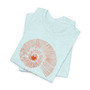 Red Nautilus Line Art Tee Unisex Nautilus Shirt (Nautilus Shell Shirt, Seashell Lover Gift, Beach Vibes T-Shirt, Coastal Tee) - 5 Colors
