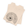 Black Nautilus Graphic Tee (Nutilus Shell Shirt, Comfortable Beach Wear, Gift for Shell Enthusiasts, Seashell Apparel, Eco-friendly Fashion) - 6 Color