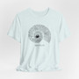 Black Nautilus Graphic Tee (Nutilus Shell Shirt, Comfortable Beach Wear, Gift for Shell Enthusiasts, Seashell Apparel, Eco-friendly Fashion) - 6 Color
