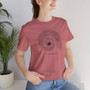 Black Nautilus Graphic Tee (Nutilus Shell Shirt, Comfortable Beach Wear, Gift for Shell Enthusiasts, Seashell Apparel, Eco-friendly Fashion) - 6 Color