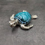 Silver Blue Sea Turtle Resin Painted Figurine (1 turtle approx. 3+ inches) Resin Silver Blue Sea Turtle Figure for gifting décor & display! Copyright 2025 SeaShellSupply.com.