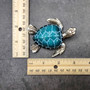 Silver Blue Sea Turtle Resin Painted Figurine (1 turtle approx. 3+ inches) Resin Silver Blue Sea Turtle Figure for gifting décor & display! Copyright 2025 SeaShellSupply.com.