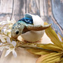 Blue Baby Sea Turtle Hatching Figure (1 turtle approx. 3+ inches) Blue Painted Resin Baby Turtle Egg Figure for coastal home décor!