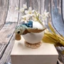 Blue Baby Sea Turtle Hatching Figure (1 turtle approx. 3+ inches) Blue Painted Resin Baby Turtle Egg Figure for coastal home décor!