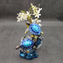 Two Blue Sea Turtles Swimming Sculpture (1 figurine approx. 7+ inches tall) Resin Sea Turtle Pair for coastal home decor & collectibles! Copyright 2025 SeaShellSupply.com.