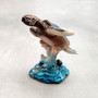 Blue Sea Turtle Figurine Painted Resin (1 figure approx. 3.5+ inches tall) Ocean Blue Sea Turtle for coastal home decor gifts & collecting! Copyright 2025 SeaShellSupply.com.
