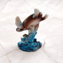 Ocean Blue Painted Resin Sea Turtle Figurine (1 figure approx. 3.5+ inches tall) Blue Sea Turtle for coastal home decor gifts & collecting! Copyright 2025 SeaShellSupply.com.
