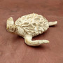 White Sea Turtle Tan Coral Shell Figurine (1 figure approx. 4+ inches) Rough White Tan Sea Turtle Statuette for decor gifts & collecting! Copyright 2025 SeaShellSupply.com.
