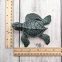 Green Sea Turtle Key Box With Lid Metal (1 key box approx. 5+ inches) Dark Aged Green Cast Iron Sea Turtle Box for keys trinkets & gifting!