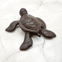 Brown Sea Turtle Key Box With Lid Metal (1 key box approx. 5+ inches) Aged Rust Brown Cast Iron Sea Turtle Box for keys trinkets & gifting! Copyright 2025 SeaShellSupply.com.