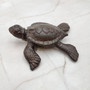 Brown Sea Turtle Key Box With Lid Metal (1 key box approx. 5+ inches) Aged Rust Brown Cast Iron Sea Turtle Box for keys trinkets & gifting! Copyright 2025 SeaShellSupply.com.