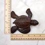 Brown Sea Turtle Key Box With Lid Metal (1 key box approx. 5+ inches) Aged Rust Brown Cast Iron Sea Turtle Box for keys trinkets & gifting!