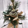 Green Mother Baby Sea Turtle Christmas Ornament Resin (1 turtle approx. 3.5+ inches) Green Resin Sea Turtle Pair Figure for holiday décor!