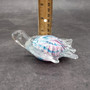 Pink Blue Sea Turtle Glass Figurine Swirl (1 turtle approx. 4+ inches long) Colorful Pink Blue Glass Sea Turtle for gifts & coastal décor! Copyright 2025 SeaShellSupply.com.