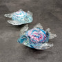 Pink Blue Sea Turtle Glass Figurine Swirl (1 turtle approx. 4+ inches long) Colorful Pink Blue Glass Sea Turtle for gifts & coastal décor! Copyright 2025 SeaShellSupply.com.