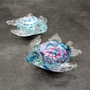 Pink Blue Sea Turtle Glass Figurine Swirl (1 turtle approx. 4+ inches long) Colorful Pink Blue Glass Sea Turtle for gifts & coastal décor!