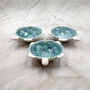 Sea Turtle Light Blue White Bowl (1 dish approx. 5.5+ inches) Blue White Sea Turtle Ceramic Dish for gifting jewelry trinkets & candy! Copyright 2025 SeaShellSupply.com.