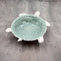 Sea Turtle Light Green White Bowl (1 dish approx. 7+ inches) Green White Sea Turtle Ceramic Dish for gifting jewelry trinkets & candy! Copyright 2025 SeaShellSupply.com.