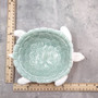 Sea Turtle Light Green White Bowl (1 dish approx. 7+ inches) Green White Sea Turtle Ceramic Dish for gifting jewelry trinkets & candy! Copyright 2025 SeaShellSupply.com.