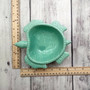 Sea Turtle Pastel Green Plate (1 dish approx. 6.75+ inches wide) Green Sea Turtle Ceramic Dish for coastal table charm display & kitchen accent Copyright 2025 SeaShellSupply.com.