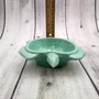 Sea Turtle Pastel Green Plate (1 dish approx. 6.75+ inches wide) Green Sea Turtle Ceramic Dish for coastal table charm display & kitchen accent