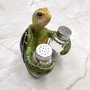 Green Sea Turtle Salt Pepper Shaker Holder Set (1 turtle approx. 5.5+ inches) Green Sea Turtle Spice Shaker Holder for kitchen or table! Copyright 2025 SeaShellSupply.com.