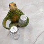 Green Sea Turtle Salt Pepper Shaker Holder Set (1 turtle approx. 5.5+ inches) Green Sea Turtle Spice Shaker Holder for kitchen or table! Copyright 2025 SeaShellSupply.com.