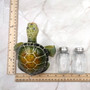 Green Sea Turtle Salt Pepper Shaker Holder Set (1 turtle approx. 5.5+ inches) Green Sea Turtle Spice Shaker Holder for kitchen or table! Copyright 2025 SeaShellSupply.com.