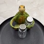 Green Sea Turtle Salt Pepper Shaker Holder Set (1 turtle approx. 5.5+ inches) Green Sea Turtle Spice Shaker Holder for kitchen or table!
