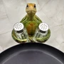 Green Sea Turtle Salt Pepper Shaker Holder Set (1 turtle approx. 5.5+ inches) Green Sea Turtle Spice Shaker Holder for kitchen or table!